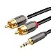 3.5mm to 2-Male RCA Adapter cable - 15 feet