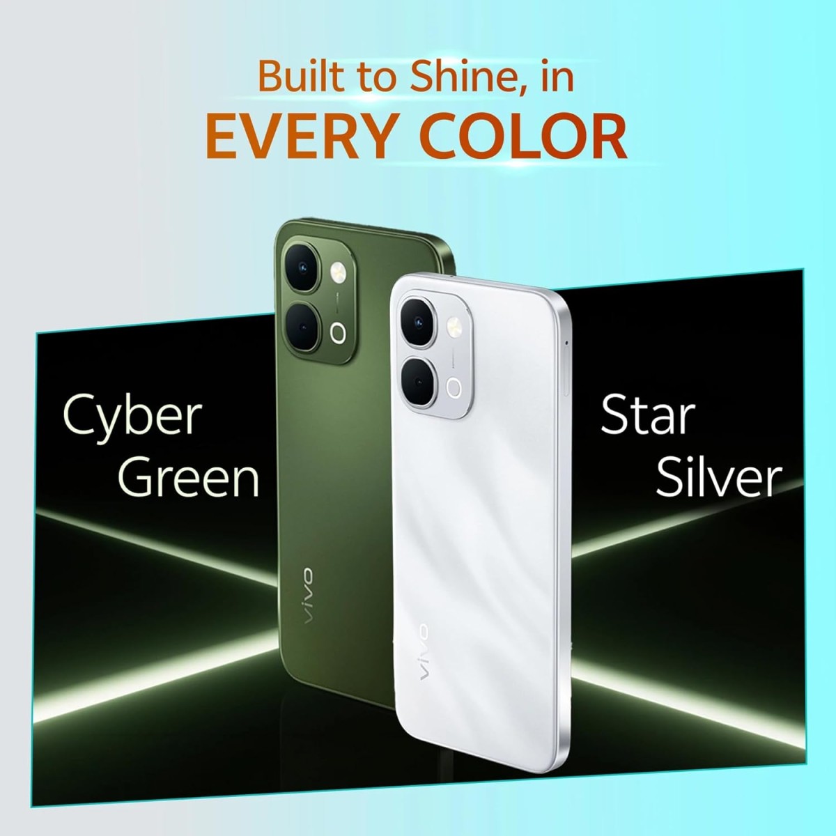 vivo T5x 5G (Cyber Green, 6GB RAM, 128GB Storage) | 50MP AI Dual Camera | 32MP Selfie | 6.76" FHD+ Display | 7200mAh Battery