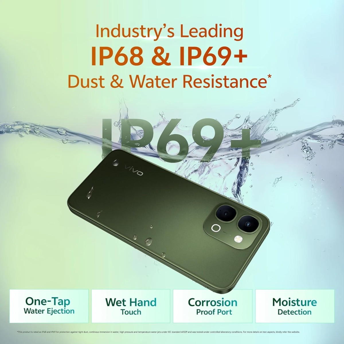 vivo T5x 5G (Cyber Green, 6GB RAM, 128GB Storage) | 50MP AI Dual Camera | 32MP Selfie | 6.76" FHD+ Display | 7200mAh Battery