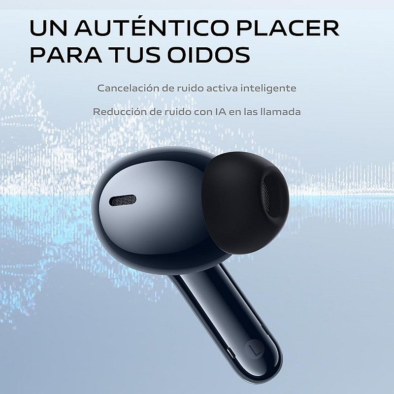 vivo TWS 3e, Wireless Bluetooth Headphones, ANC, Noise Cancelling, 42H Battery Life with Quick Charge, Dual Device Connection, 88ms Low Latency for Gaming, IP54