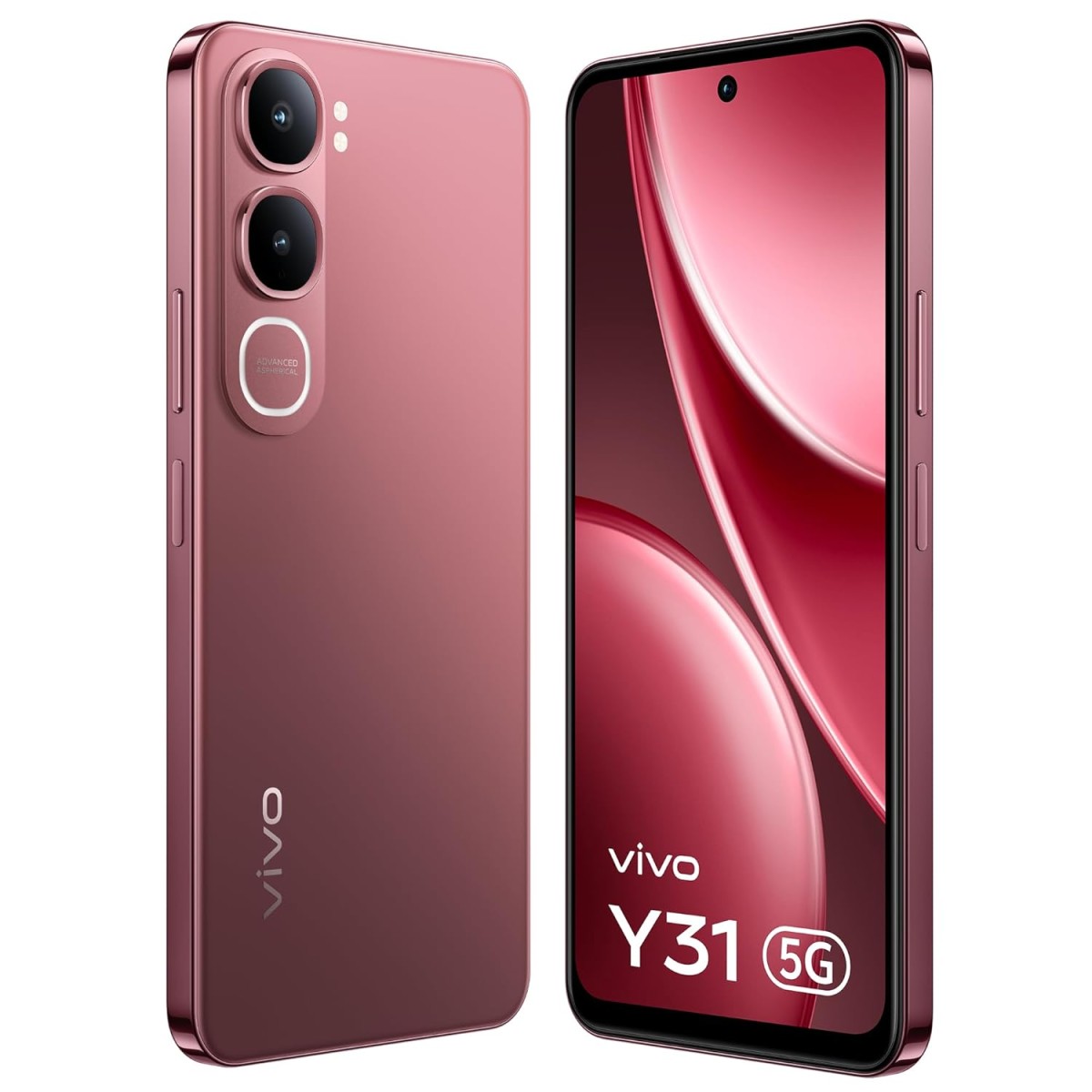 vivo Y31 5G (Blush Red, 6GB RAM, 128GB Storage) with No Cost EMI/Additional Exchange
