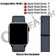 CellFAther Soft Lightweight Breathable Sport Loop Nylon Straps, Compatible with iWatch 38mm/40mm -