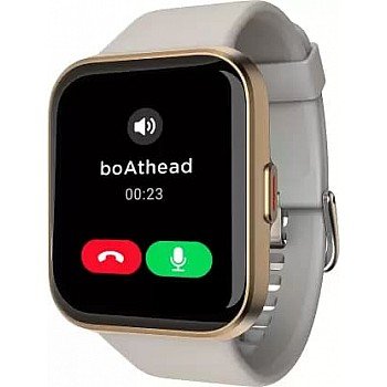 boAt Wave Connect with Bluetooth Calling Voice  Smartwatch Grey Strap Free Size