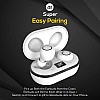 pTron Bassbuds Jets True Wireless Bluetooth 5.0 Headphones, 20Hrs Total Playback with Case (white)