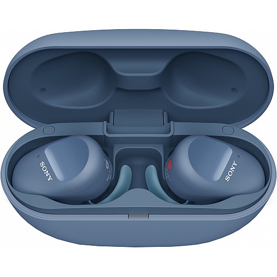 Sony WF-SP800N Truly Wireless Sports In-Ear Noise Canceling Headphones with Mic Blue