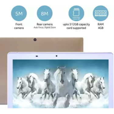 Acer One 4 GB RAM 64 GB ROM 10.1 Inch with Wi-Fi+4G Tablet (Rear: Rose Gold, Front: White)
