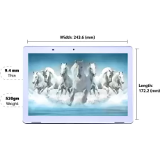 Acer One 4 GB RAM 64 GB ROM 10.1 Inch with Wi-Fi+4G Tablet (Rear: Rose Gold, Front: White)