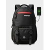 Large 40 L Laptop Backpack Laptop Backpack 1001 Unisex With USB Port And Rain Cover  (Black)