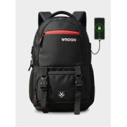 Large 40 L Laptop Backpack Laptop Backpack 1001 Unisex With USB Port And Rain Cover  (Black)