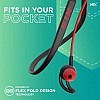 HRX X-Wave 7R with Flex Fold Design Technology Bluetooth Headset (Mars Red, In the Ear)