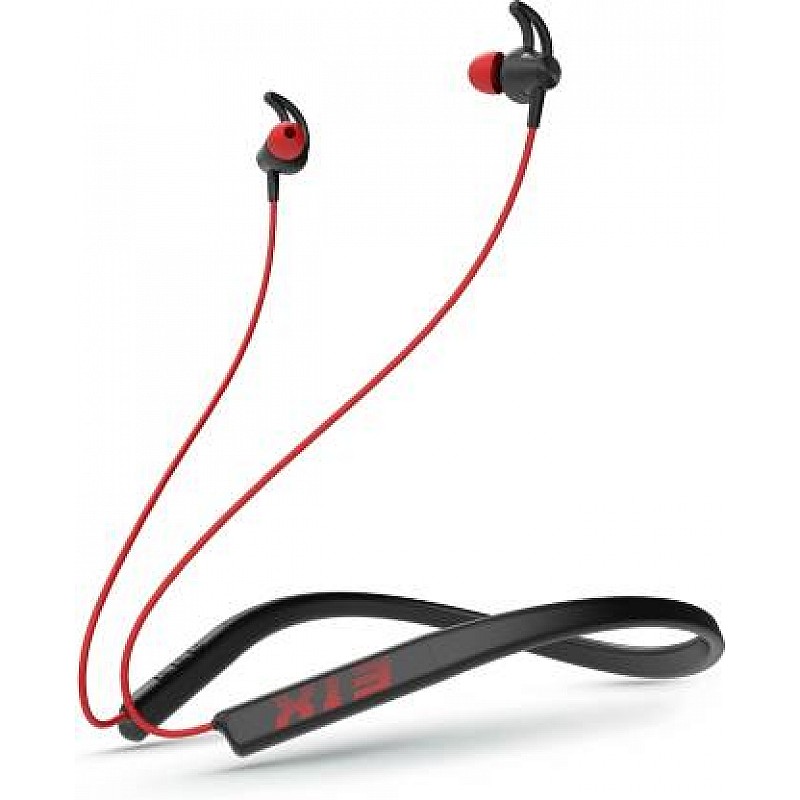 HRX X-Wave 7R with Flex Fold Design Technology Bluetooth Headset (Mars Red, In the Ear)