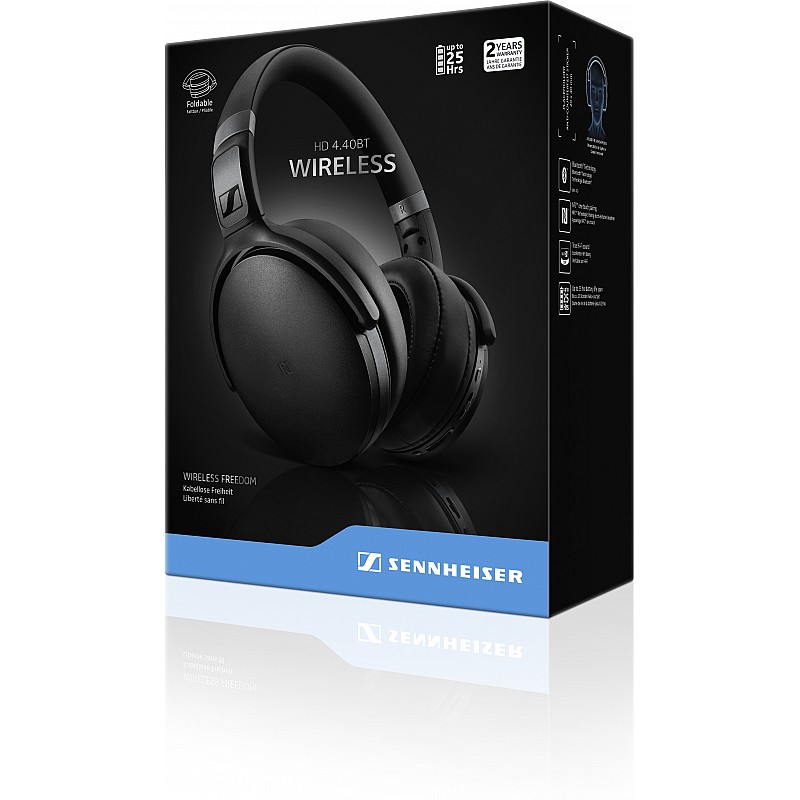 Sennheiser HD 400-BT On-Ear Bluetooth Headphones (Black)