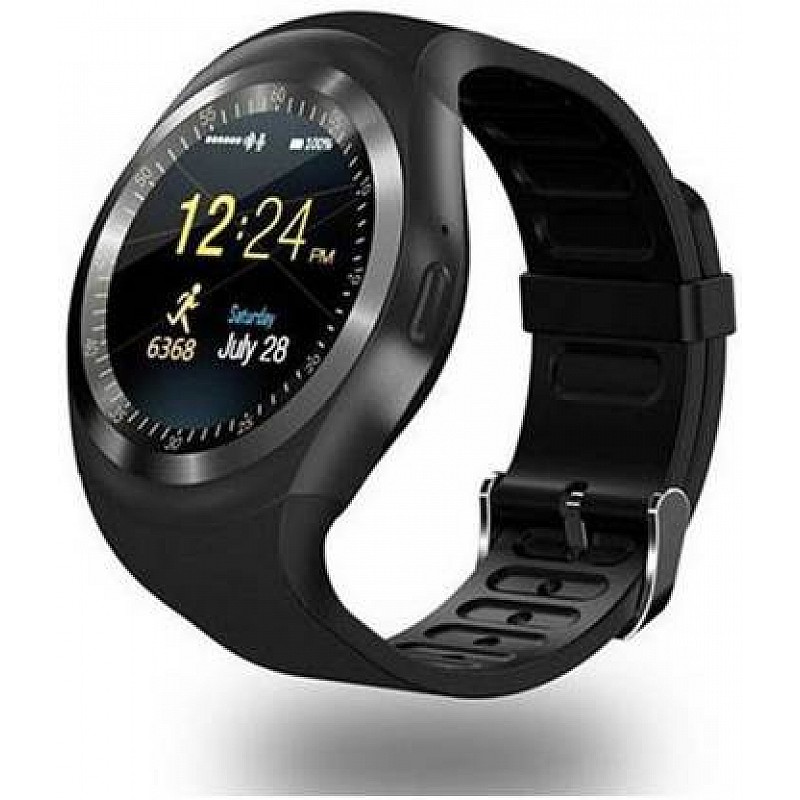 airtree Y1 compatible Bluetooth SmartWatch (Black)