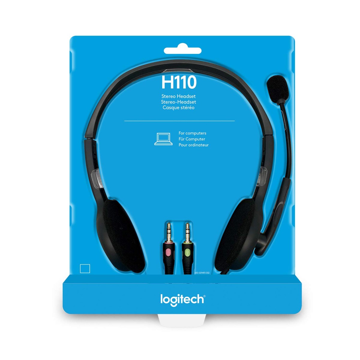 Logitech H110 Wired headset, Stereo Headphones