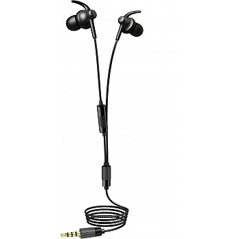 boAt Bassheads 202 with boAt Signature Sound and 13.5mm Drivers Wired Headset  (Active Black Indi, In the Ear)