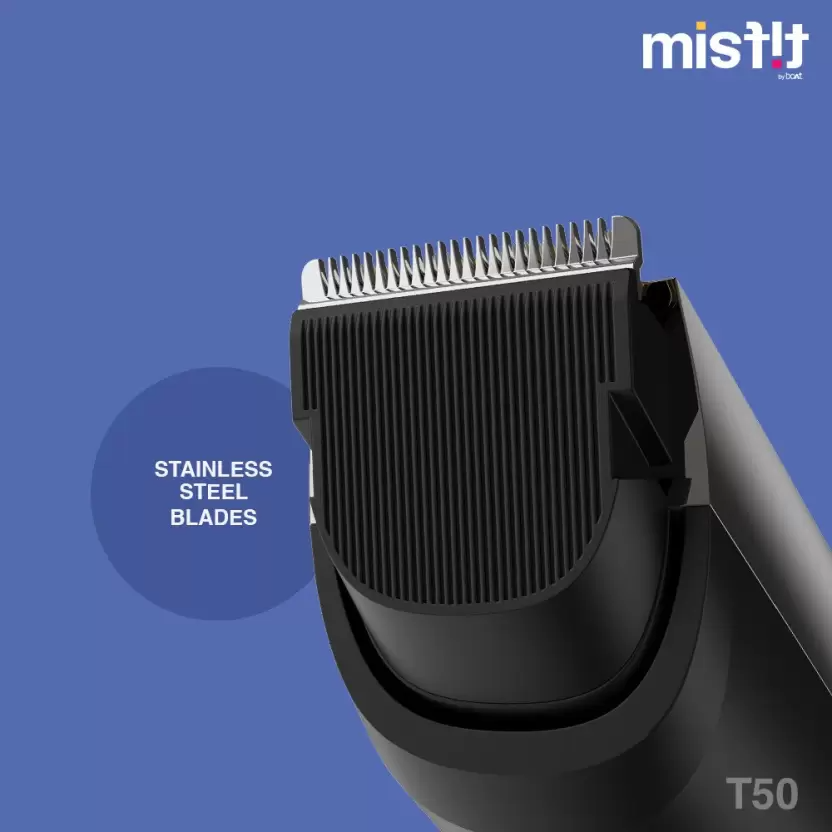 Misfit by boAt T50 Lite Trimmer 120 mins Runtime 40 Length Settings (Black)