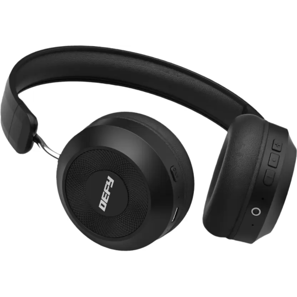 DEFY BassX ANC Active Noise Cancellation Bluetooth Headset (Bold Black, On the Ear) DEFY BassX ANC Active Noise Cancellation Bluetooth Headset (Bold Black, On the Ear)