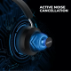 DEFY BassX ANC Active Noise Cancellation Bluetooth Headset (Bold Black, On the Ear)