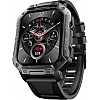 boAt Wave Force with 1.83 inch HD Display and Bluetooth Calling Smartwatch  (Black Strap, Free Size)