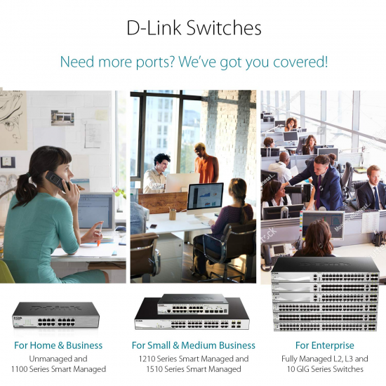 D-Link DGS-1024C 24-Port Gigabit Unmanaged Desktop/Rackmount Switch