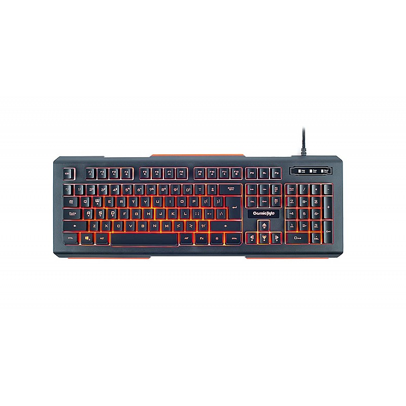 Cosmic Byte CB-GK-02 Corona Wired Gaming Keyboard 7 Color RGB Backlit with Effects Anti-Ghosting Black