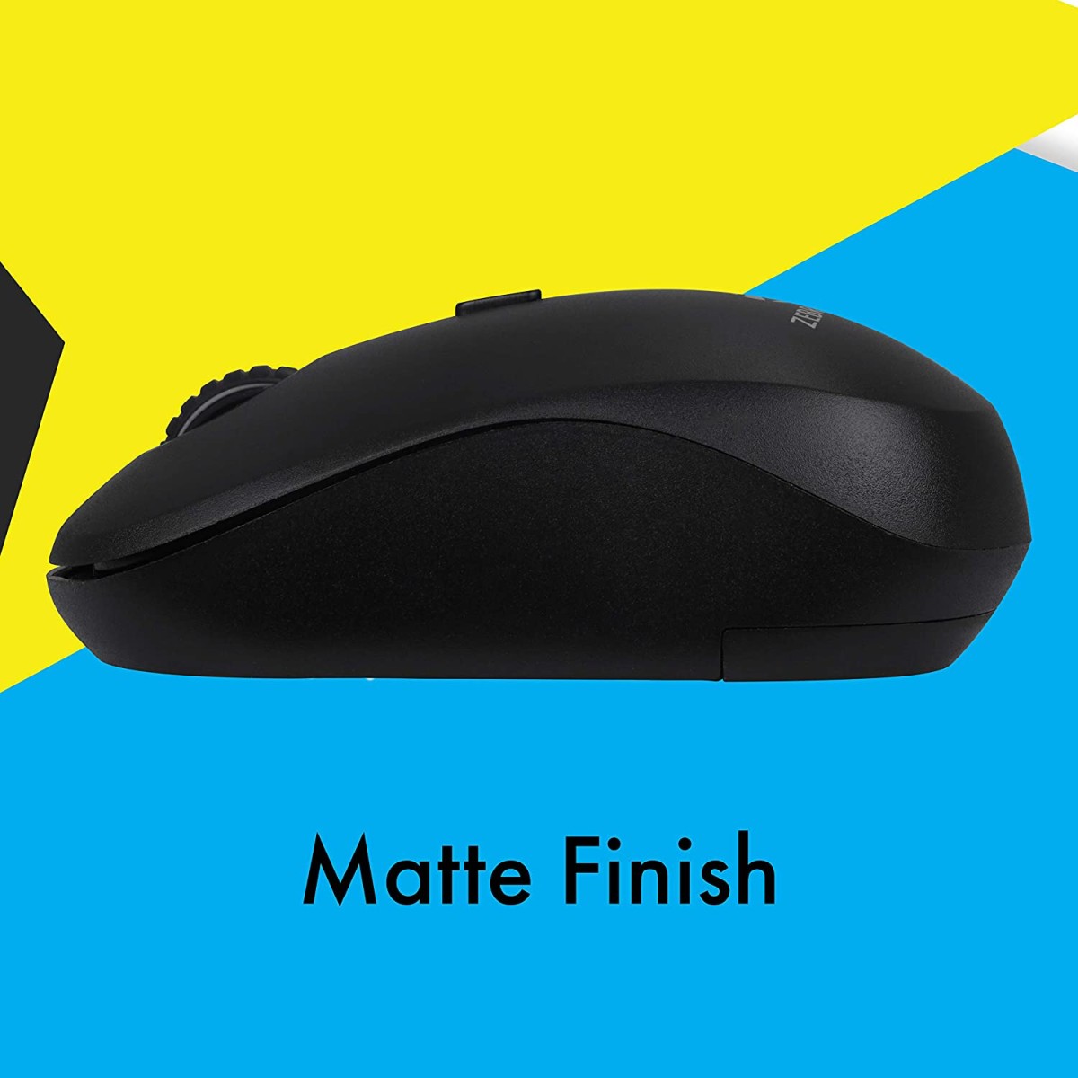 Zebronics Zeb-Bold 2.4GHz Wireless Optical Mouse with High Precision
