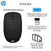 HP X200 Wireless Optical Mouse Adjustable Up to 1600DPI 2.4GHz Connectivity Black