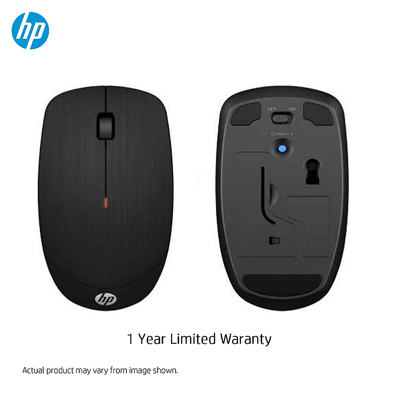 HP X200 Wireless Optical Mouse Adjustable Up to 1600DPI 2.4GHz Connectivity Black