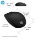 HP X200 Wireless Optical Mouse Adjustable Up to 1600DPI 2.4GHz Connectivity Black
