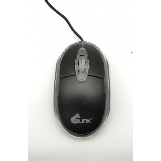 GLINK 3D Optical Wired USB Mouse for Laptop Computer PC (Black) 