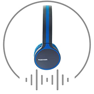 TOSHIBA Wireless Head Phones with Mic(RZE-BT180H Blue) TOSHIBA Wireless Head Phones with Mic(RZE-BT180H Blue)