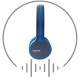 TOSHIBA Wireless Head Phones with Mic(RZE-BT180H Blue)