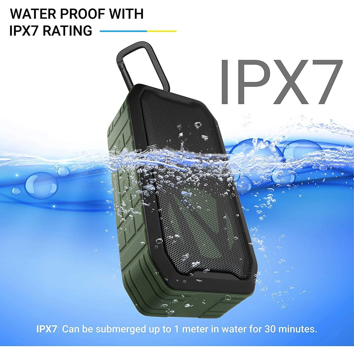 Zebronics Zeb-Tough Portable Bluetooth Supporting Speaker Comes with, FM, AUX, Built in Mic