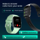 Ambrane Wise Glaze with 1.78 Amoled display BT Calling SPO2 Heart Rate Monitor Smartwatch  Green Strap Regular