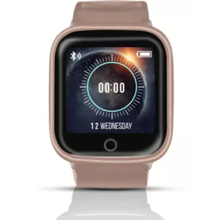 Syska SW100 Smartwatch  (Gold Strap, Free Size)