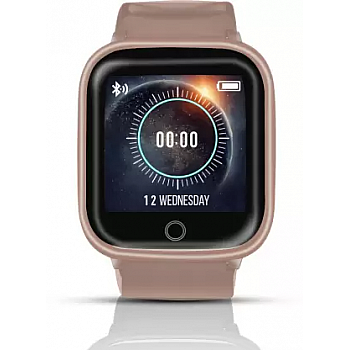 Syska SW100 Smartwatch  (Gold Strap, Free Size)