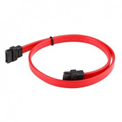 SATA III (SATA 3) cable, Hard-disk Cable Red (40cm) with No Locking Latch (pack of 3)