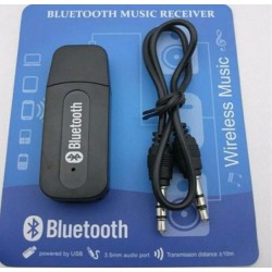 Bluetooth Adapter Dongle Audio Music Receiver with 3.5 mm Aux Cable for cars