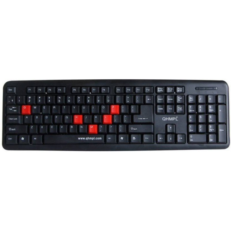 QHMPL qhm7403w Wired USB Laptop Keyboard  (Black)