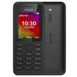 Refurbished Nokia 130 Dual Sim Black Mobile With Battery and Charger.