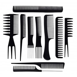 10 PCS Hair Stylists Professional Styling Comb Set Variety Pack Great for All Hair Types & Styles