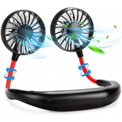 Rechargeable Mini USB Personal Fan with 360 Rotation, 3 Adjustable Speeds for Home, Sport, Camping, Beach, Travel, Office