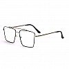 Transparent Square Unisex Optical Metal Frame for Unisex-Pack of 1