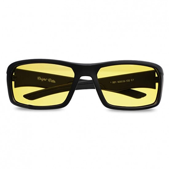 Night Driving HD Polarized Sunglasses for Men and Women | Night Rider Glasses for Driving Car Riding Bike | Anti Glare 100% UV Protection
