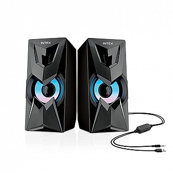 Intex Blaster 101 Powerful 10 Watt Sound Multimedia Computer Speaker (Black) Seal pack