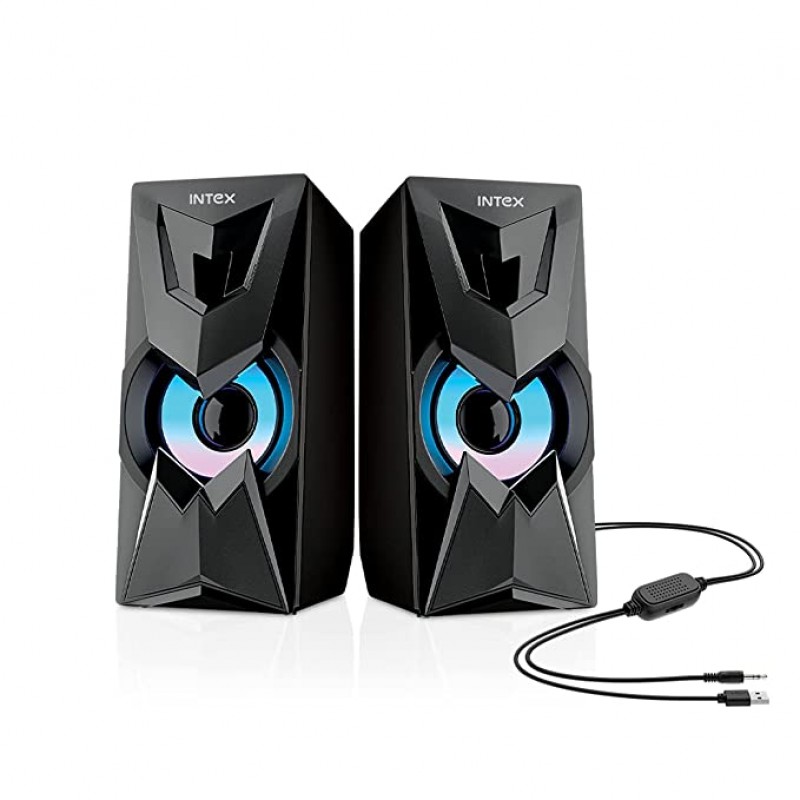 Intex Blaster 101 Powerful 10 Watt Sound Multimedia Computer Speaker (Black) Seal pack