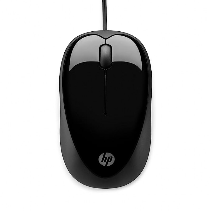 HP X1000 Wired USB Mouse with 3 Handy Buttons, Fast-Moving Scroll Wheel and Optical Sensor, 3 years warranty