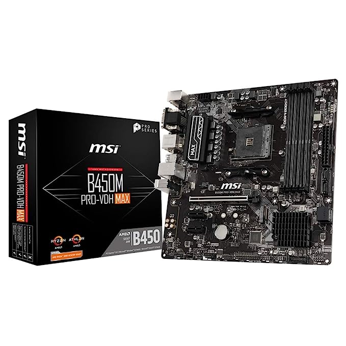MSI B450M Pro-Vdh Max Gaming Fullat Motherboard Ddr4 MSI B450M Pro-Vdh Max Gaming Fullat Motherboard Ddr4