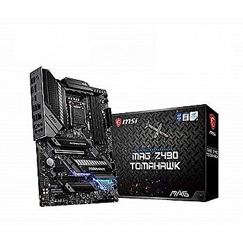 MSI MAG Z490 Tomahawk Motherboard (ATX, 10th Gen Intel Core, LGA 1200, DDR4, 2X M.2, USB 3.2, Type-C, 2.5G LAN, RGB)