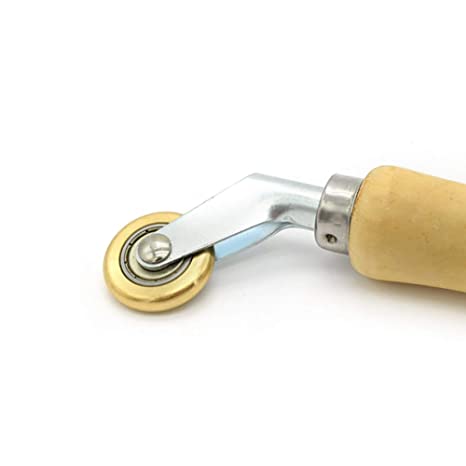 PVC/TPO/EPDM Single Ply Roofing Brass Penny Roller and Vinyl Flooring Corner Detail Seam Roller (6mm x 30mm) PVC/TPO/EPDM Single Ply Roofing Brass Penny Roller and Vinyl Flooring Corner Detail Seam Roller (6mm x 30mm)